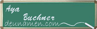 Aya Buchner Visitenkarte